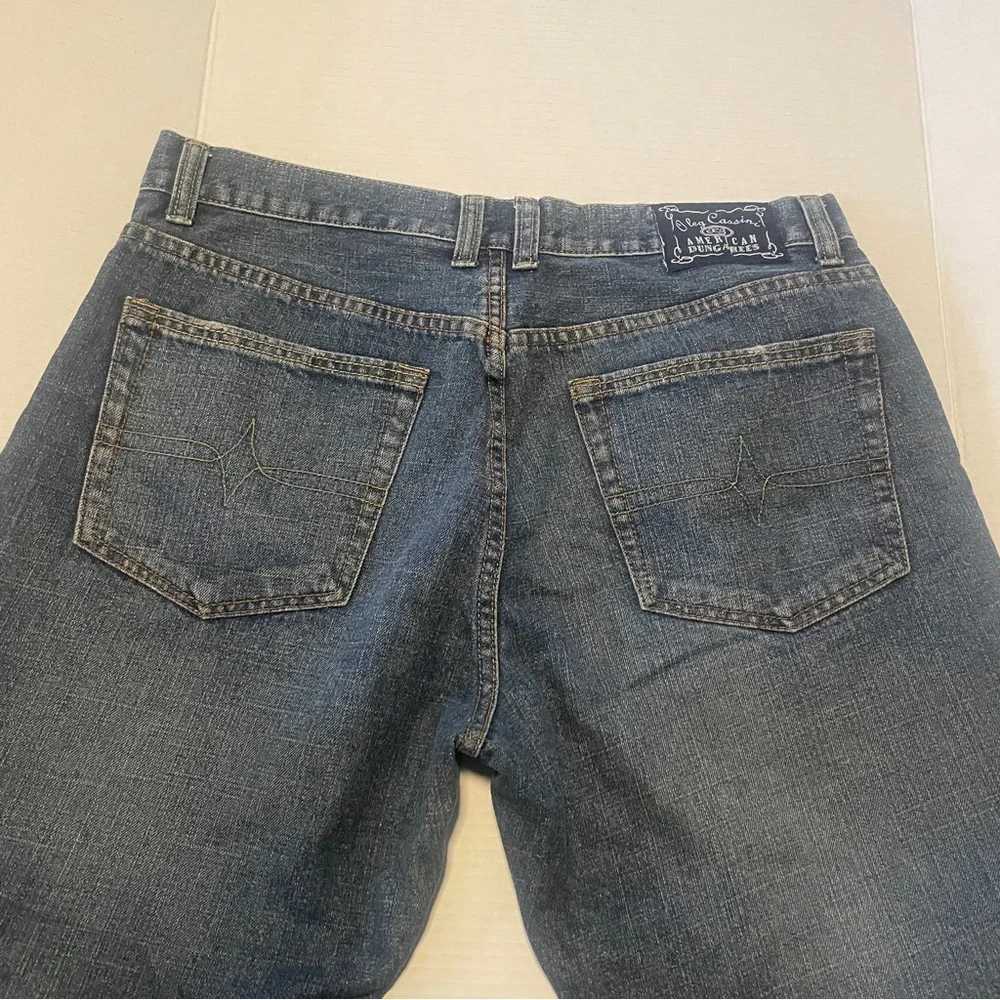 Oleg Cassini Blue American Dungeree Denim Jeans - Picture 3 of 6